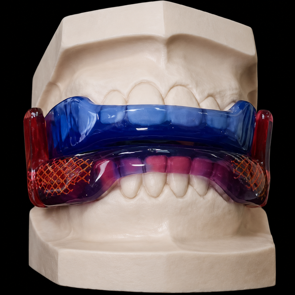 custom twin block functional orthodontic appliance for children