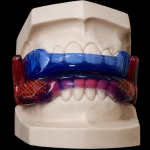 custom twin block functional orthodontic appliance for children