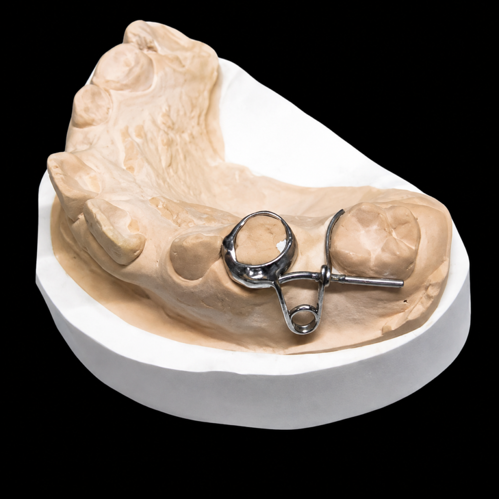 custom removable orthodontic appliance manufactured by HeZhan Dental Lab