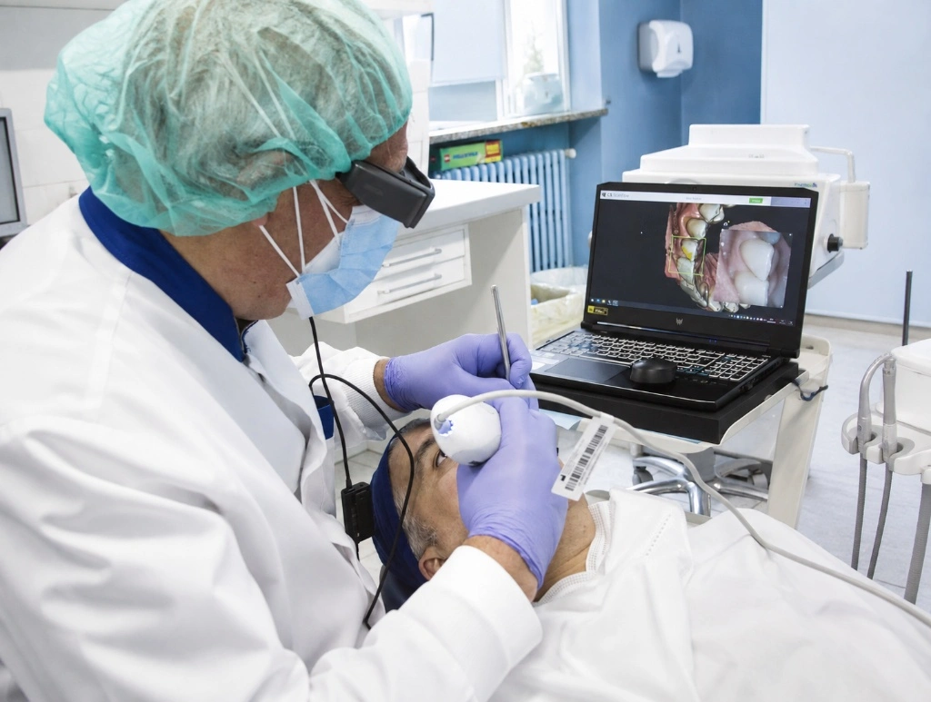 Hezhan Dental Lab digital workflow receiving intraoral scanner STL files