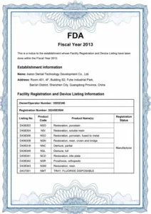 Dental Laboratory Certification