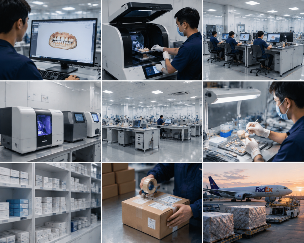 china dental lab precision cad cam milling and 3d dental workflow